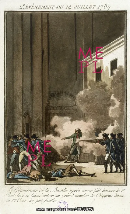 : Order to shoot the citizens who entered the Bastille : Order to shoot the citizens who entered the Bastille