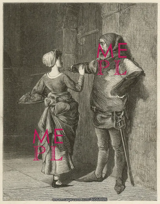 : Against Orders: A gaoler bars a woman from the cell : Against Orders: A gaoler bars a woman from the cell