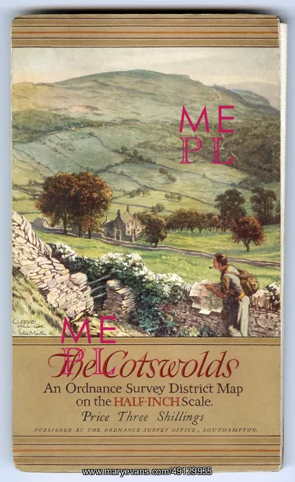 : Ordnance Survey District Map - The Cotswolds - half-inch scale : Ordnance Survey District Map - The Cotswolds - half-inch scale
