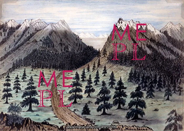 : The Oregon Trail. Cherokee Pass, Rocky Mountains. ? : The Oregon Trail. Cherokee Pass, Rocky Mountains. ?