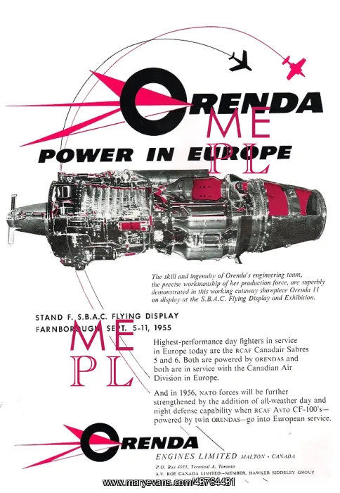 : Orenda Engines 1955 : Orenda Engines 1955