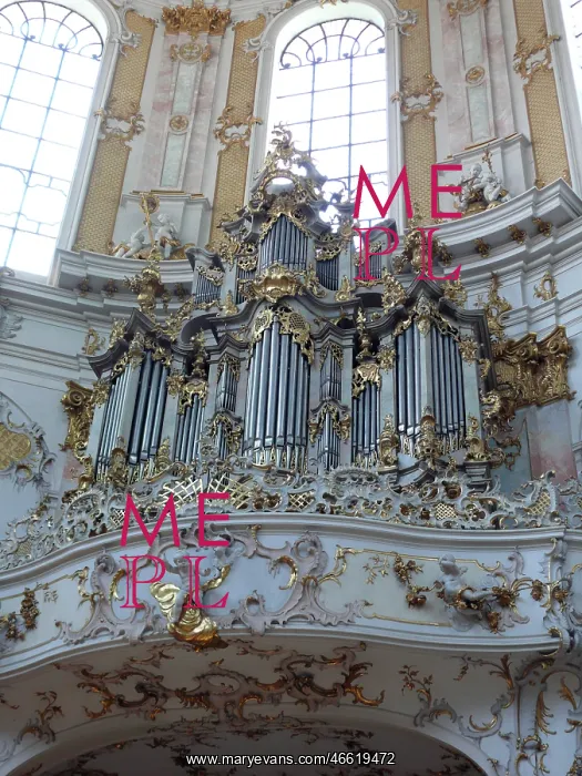 : Organ at Ettal Monastery, Upper Bavaria, Germany : Organ at Ettal Monastery, Upper Bavaria, Germany