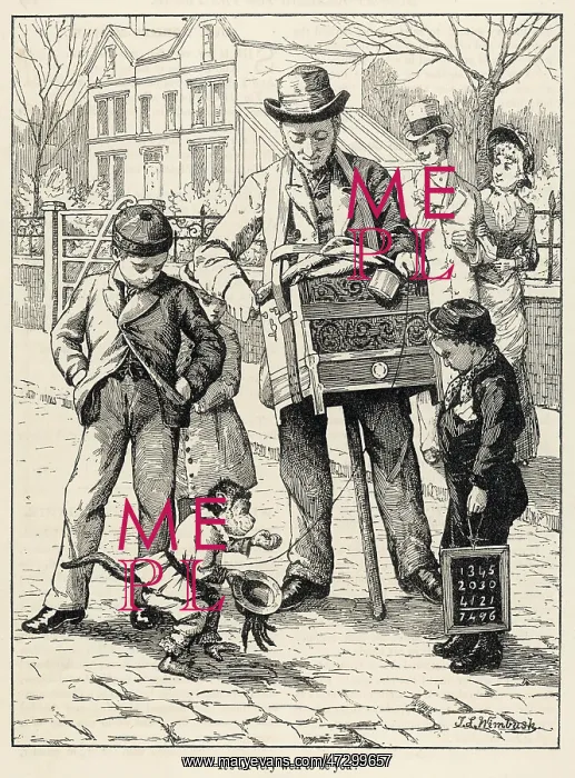 : Organ Grinder 1886 : Organ Grinder 1886