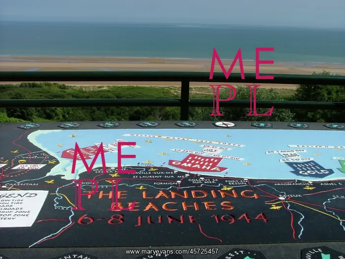 : Orientation table US Cemetery St Laurent Omaha Beach : Orientation table US Cemetery St Laurent Omaha Beach