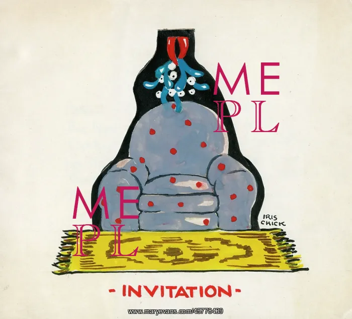 : Original Artwork - Design for a novelty Christmas card : Original Artwork - Design for a novelty Christmas card