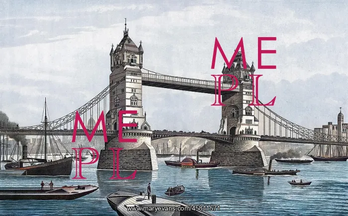 : Original Design for the New Tower Bridge, London : Original Design for the New Tower Bridge, London