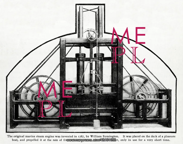 : Original marine steam engine invented by Symington : Original marine steam engine invented by Symington