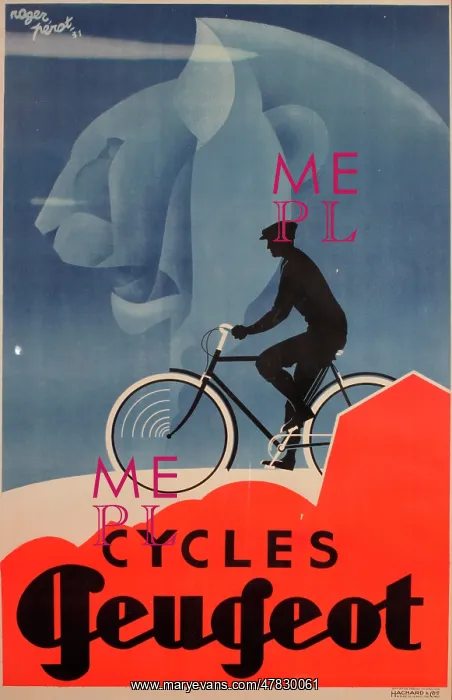  : Original Poster for Peugeot Cycles