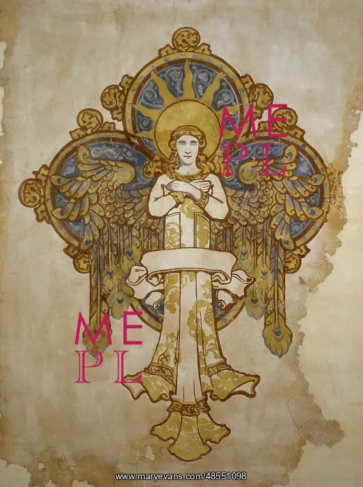 : Original sketch depicting an angel : Original sketch depicting an angel