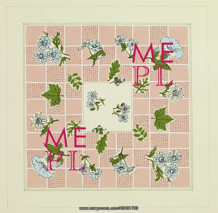 : Original Textile design by Tanya Atkinson - flowers : Original Textile design by Tanya Atkinson - flowers
