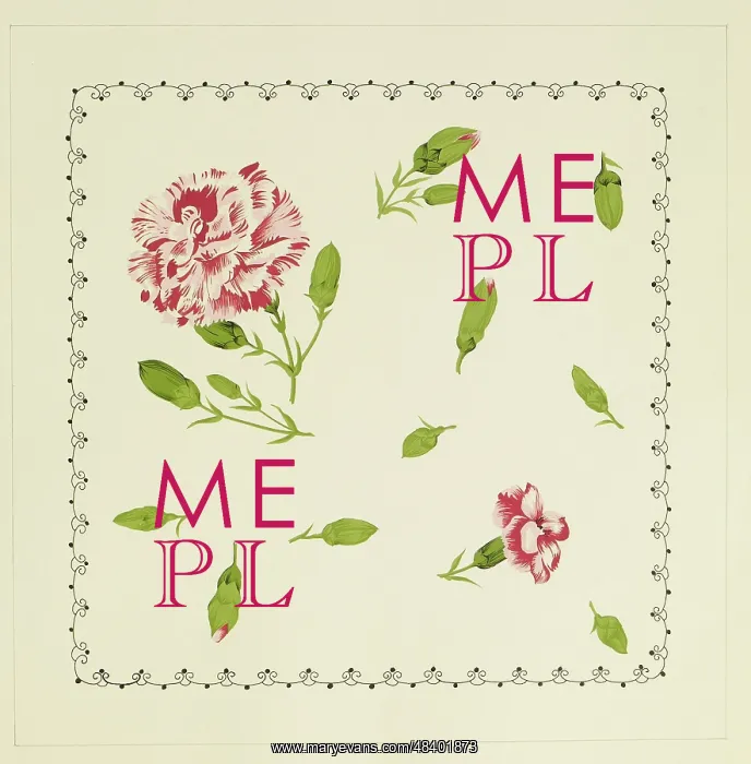 : Original Textile design by Tanya Atkinson - flowers : Original Textile design by Tanya Atkinson - flowers