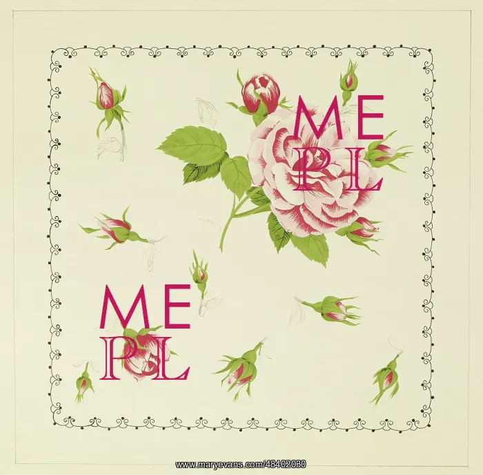 : Original Textile design by Tanya Atkinson - flowers : Original Textile design by Tanya Atkinson - flowers