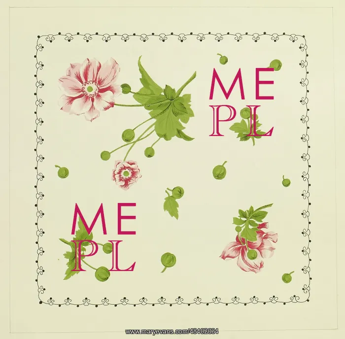 : Original Textile design by Tanya Atkinson - flowers : Original Textile design by Tanya Atkinson - flowers