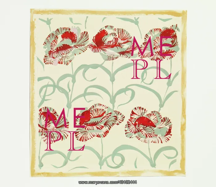 : Original Textile design by Tanya Atkinson - flowers : Original Textile design by Tanya Atkinson - flowers