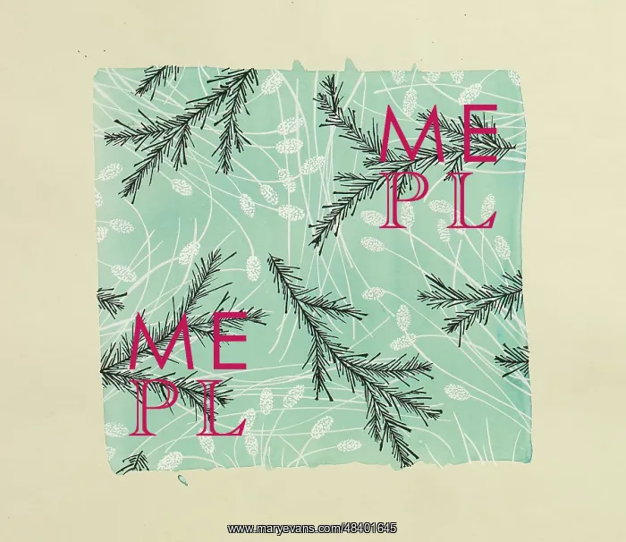 : Original Textile design by Tanya Atkinson - leaves : Original Textile design by Tanya Atkinson - leaves