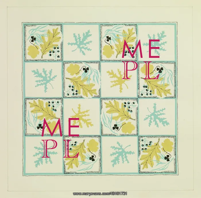 : Original Textile design by Tanya Atkinson - leaves : Original Textile design by Tanya Atkinson - leaves