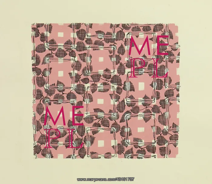 : Original Textile design by Tanya Atkinson - leaves : Original Textile design by Tanya Atkinson - leaves