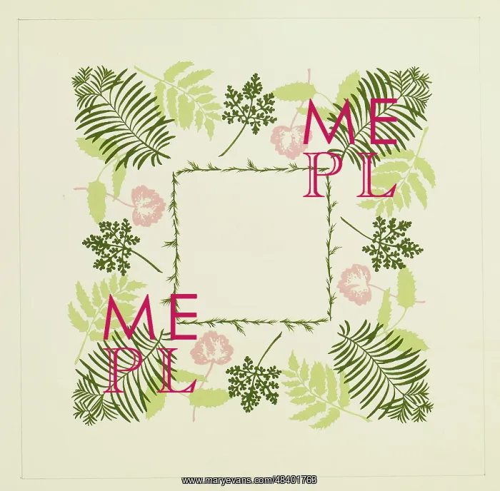 : Original Textile design by Tanya Atkinson - leaves : Original Textile design by Tanya Atkinson - leaves