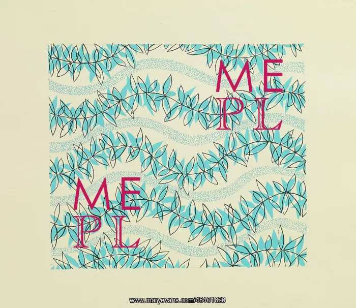 : Original Textile design by Tanya Atkinson - leaves : Original Textile design by Tanya Atkinson - leaves
