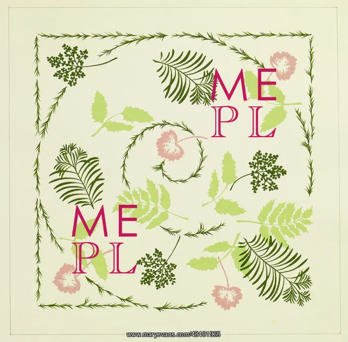 : Original Textile design by Tanya Atkinson - leaves : Original Textile design by Tanya Atkinson - leaves