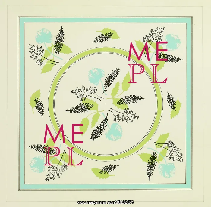 : Original Textile design by Tanya Atkinson - leaves : Original Textile design by Tanya Atkinson - leaves