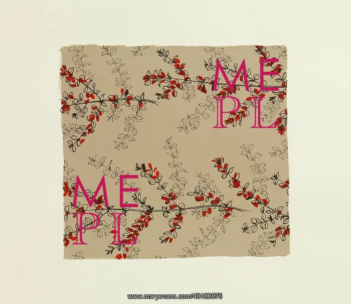 : Original Textile design by Tanya Atkinson - leaves : Original Textile design by Tanya Atkinson - leaves