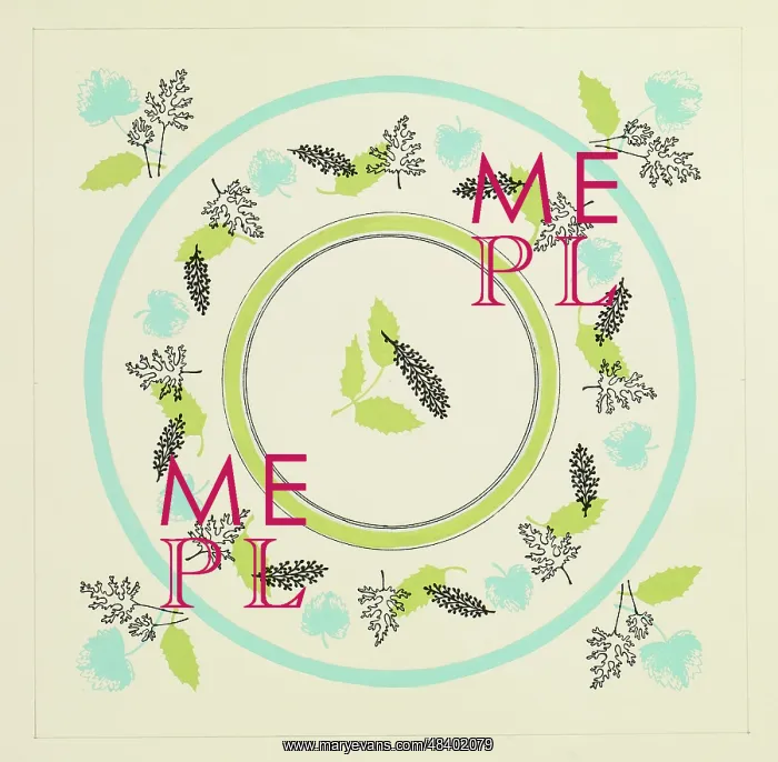 : Original Textile design by Tanya Atkinson - leaves : Original Textile design by Tanya Atkinson - leaves