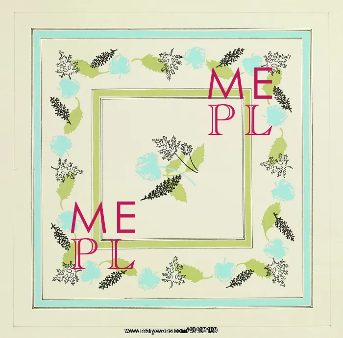 : Original Textile design by Tanya Atkinson - leaves : Original Textile design by Tanya Atkinson - leaves