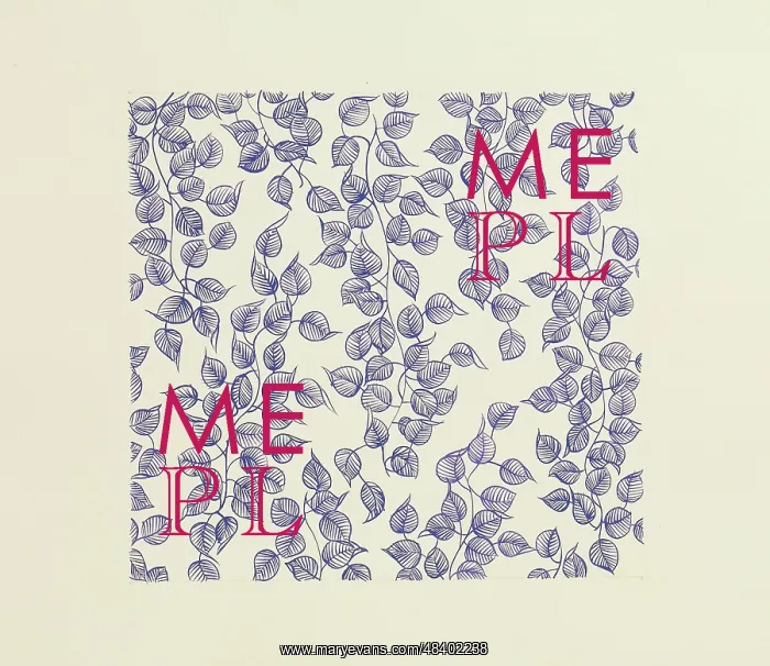  : Original Textile design by Tanya Atkinson - leaves