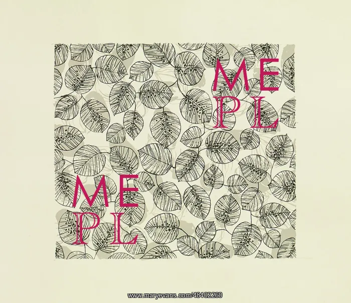 : Original Textile design by Tanya Atkinson - leaves : Original Textile design by Tanya Atkinson - leaves
