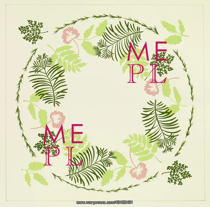 : Original Textile design by Tanya Atkinson - leaves : Original Textile design by Tanya Atkinson - leaves