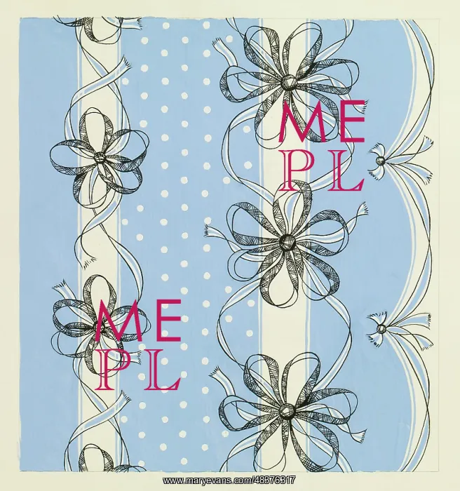 : Original Textile design by Tanya Atkinson - ribbons : Original Textile design by Tanya Atkinson - ribbons