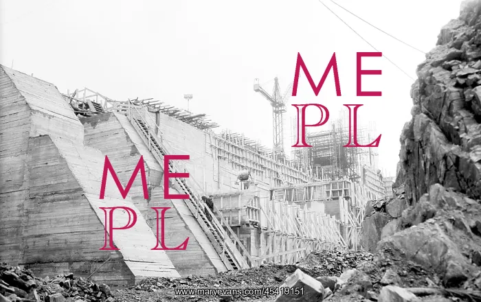 : Orlik dam - construction - conrete : Orlik dam - construction - conrete