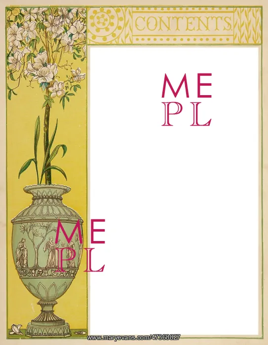 : Ornamental Border - circa 1890 : Ornamental Border - circa 1890