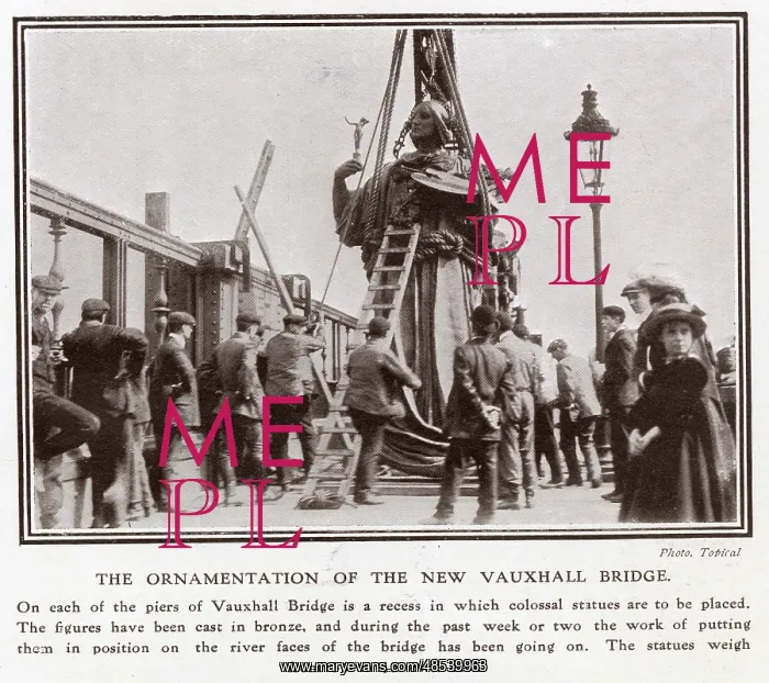 : Ornamentation of the new Vauxhall Bridge : Ornamentation of the new Vauxhall Bridge