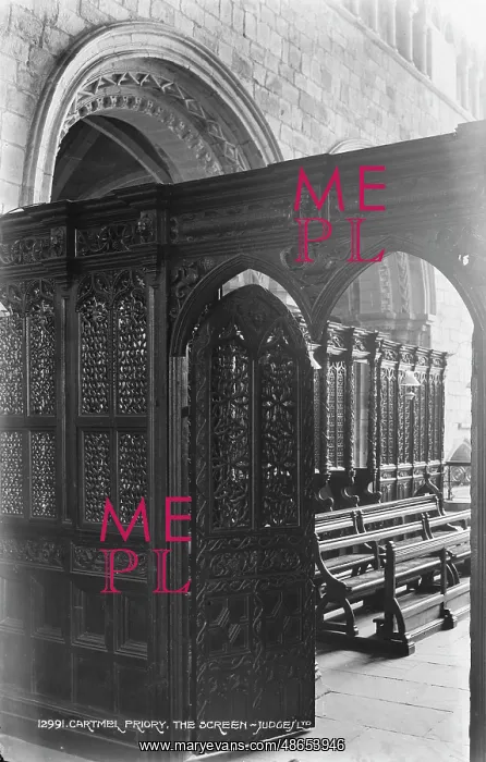 : The Ornate Screen of Cartmel Priory : The Ornate Screen of Cartmel Priory