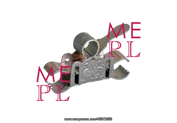: Ornate steel clamp : Ornate steel clamp