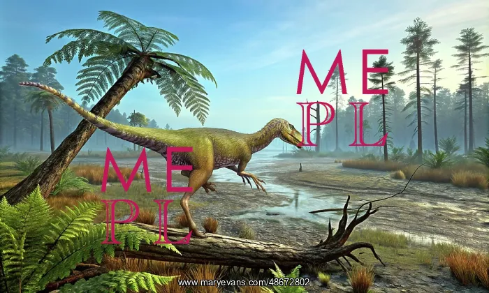 : Ornitholestes hermanni dinosaur in the Morrison : Ornitholestes hermanni dinosaur in the Morrison