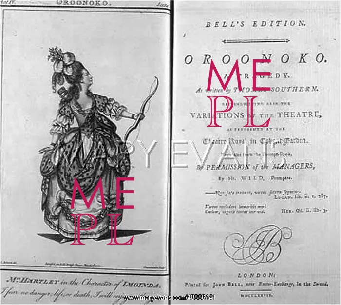 : Oroonoko by Thomas Southern, based on the novel by Mrs Aphra Behn - Mrs : Oroonoko by Thomas Southern, based on the novel by Mrs Aphra Behn - Mrs