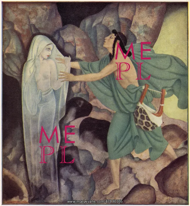 : Orpheus and Eurydice - Edmund Dulac : Orpheus and Eurydice - Edmund Dulac