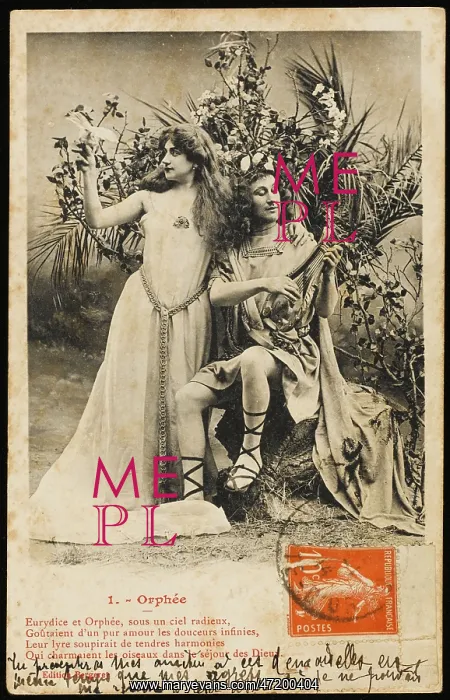 : Orpheus Postcard 1 of 5 : Orpheus Postcard 1 of 5