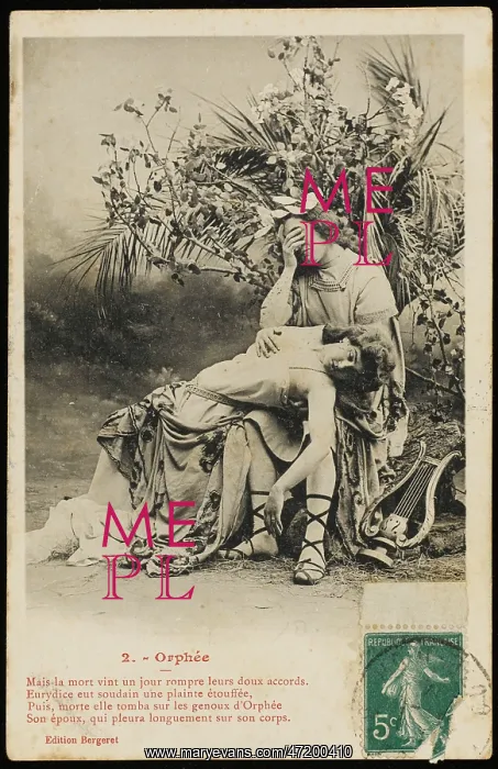 : Orpheus Postcard 2 of 5 : Orpheus Postcard 2 of 5