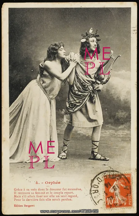 : Orpheus Postcard 4 of 5 : Orpheus Postcard 4 of 5