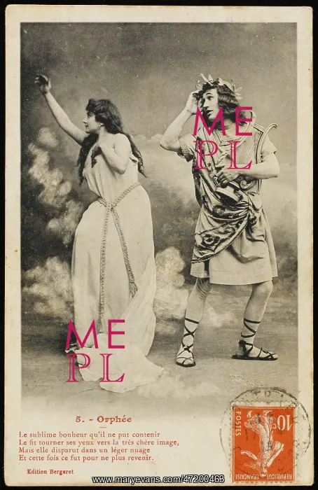 : Orpheus Postcard 5 of 5 : Orpheus Postcard 5 of 5