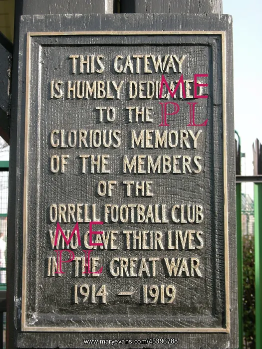 : Orrell Mount Park, Memorial Lych Gate, Orrell, Sefton : Orrell Mount Park, Memorial Lych Gate, Orrell, Sefton