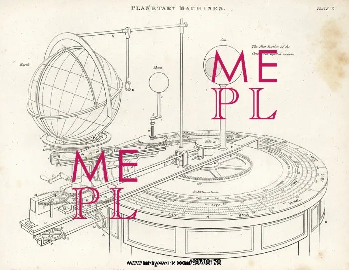 : Orrery built by British astronomer William Pearson : Orrery built by British astronomer William Pearson
