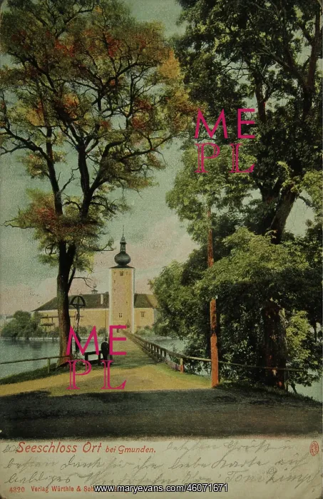 : ort castle in Gmunden. Looking over the bridge. About : ort castle in Gmunden. Looking over the bridge. About