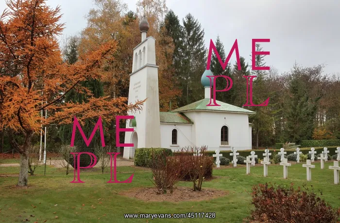 : Orthodox Chapel and Russian Cemetery, Saint-Hilaire-le-Grand : Orthodox Chapel and Russian Cemetery, Saint-Hilaire-le-Grand