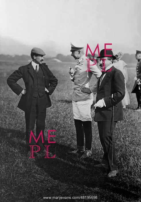 : Orville Wright and Crown Prince August Wilhelm, 1909 : Orville Wright and Crown Prince August Wilhelm, 1909