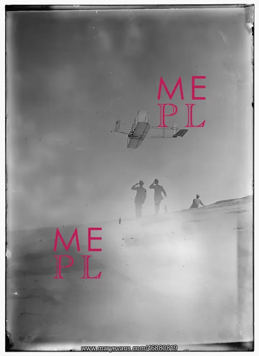 : Orville Wright flying, Kitty Hawk : Orville Wright flying, Kitty Hawk